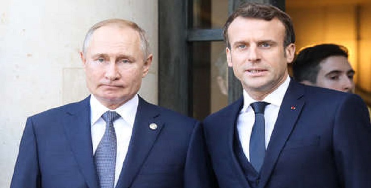 MACRON PIDE A PUTIN FRENE ATAQUES A UCRANIANOS