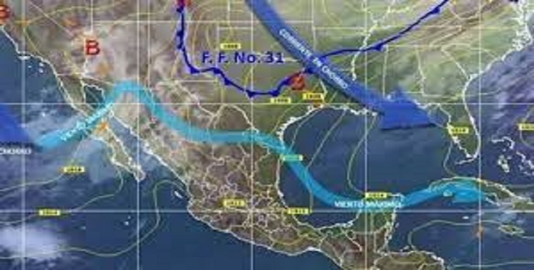 EL FRENTE FRÍO 31 DE EXTENDERÁ SOBRE EL NORTE Y NORESTE DEL PAÍS