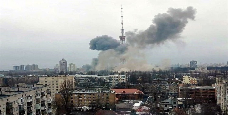 ATACAN TOORRE DE TV EN KIEV