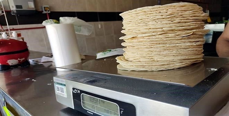 SUBE TORTILLA EN GUADALAJARA HASTA $22 EL KILO