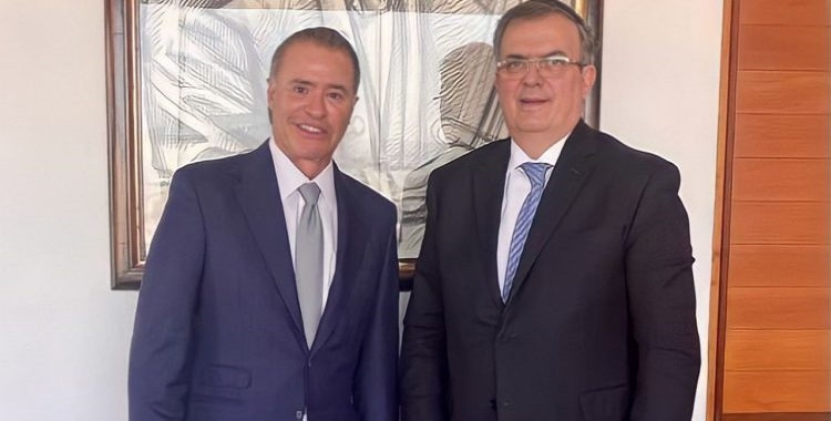  ORDAZ Y EBRARD SE REÚNEN PARA HABLAR DE LA RELACIÓN ENTRE MÉXICO Y ESPAÑA 