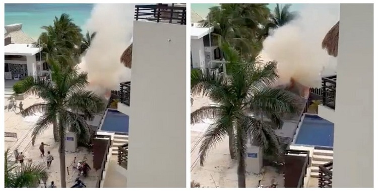  FUERTE EXPLOSIÓN A UN COSTADO DE «PLAYA MAMITAS» DE PLAYA DEL CARMEN DEJA DOS MUERTOS Y AL MENOS 7 HERIDOS 