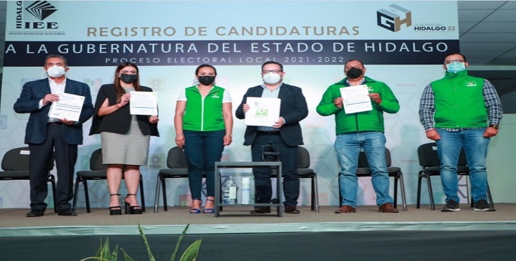 REGISTRA EL PVEM CANDIDATO A LA GUBERNATURA DE HIDALGO