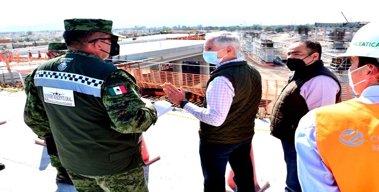 SUPERVISA ALFREDO DEL MAZO OBRAS DEL DISTRIBUIDOR DE ACCESO PRINCIPAL AL FELIPE ÁNGELES