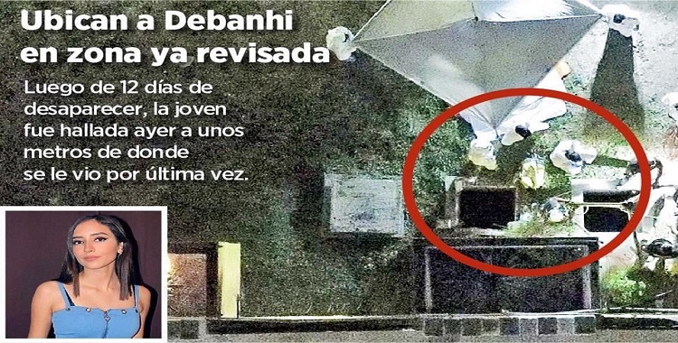 ENCUENTRAN SIN VIDA A DEBANHI