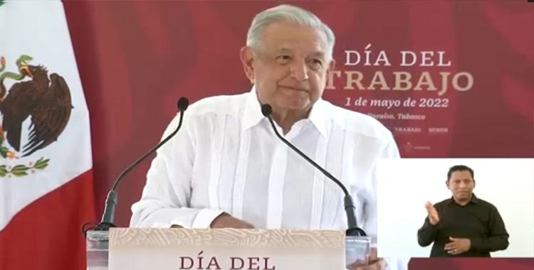 AMLO CONMEMORA DÍA DEL TRABAJO