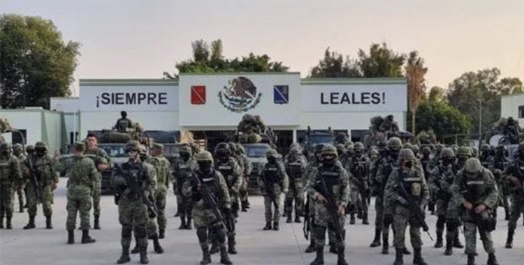 MÁS MILITARES LLEGAN A JALISCO