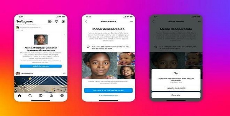 LANZAN EN EU ALERTAS AMBER POR INSTAGRAM