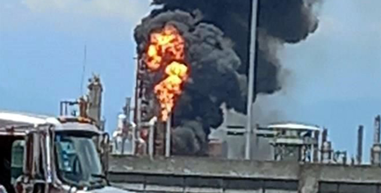 ALARMA INCENDIO EN LA REFINERÍA DE CADEREYTA