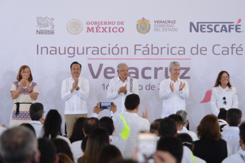 AMLO INAUGURA PLANTA NESTLÉ EN VERACRUZ