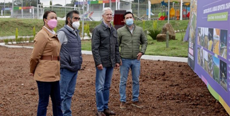 ENTREGA ALFREDO DEL MAZO UNIDAD DEPORTIVA DE CHAPA DE MOTA