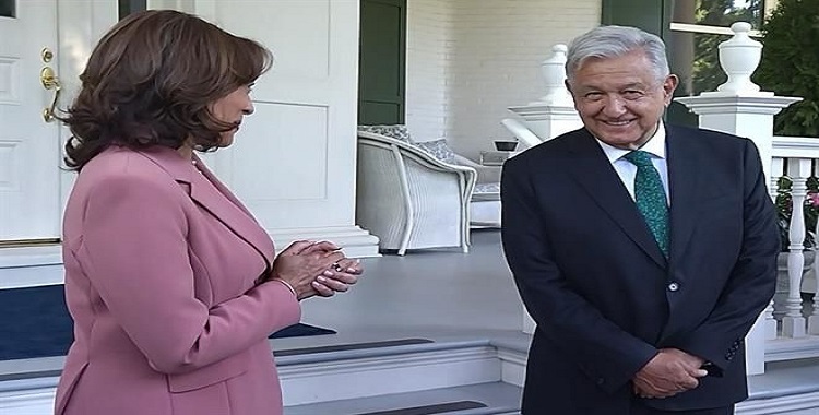 KAMALA HARRIS Y AMLO DESTACAN AMISTAD EN WASHINGTON