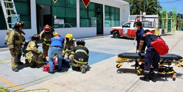 PUERTO MORELOS PARTICIPA EN SIMULACRO DE PROTECCIÓN CIVIL