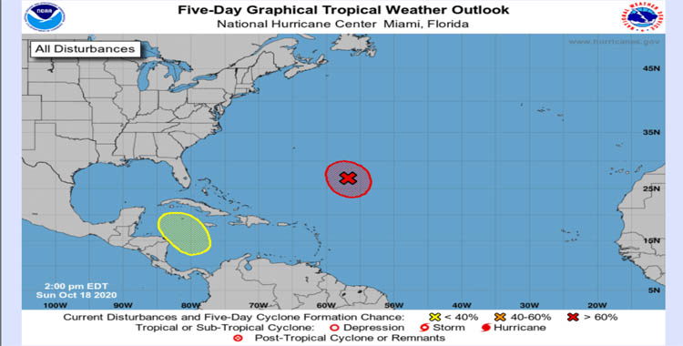 BAJA PRESIÓN EN MAR CARIBE PODRÍA CONVERTIRSE EN CICLÓN