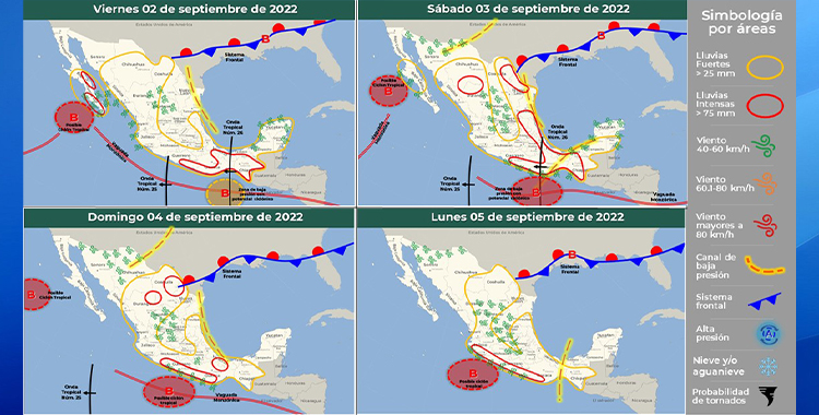 LLUVIAS TORRENCIALES EN REGIONES DE CHIAPAS Y OAXACA