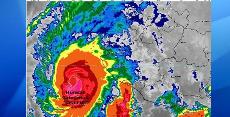 HURACÁN “ORLENE” AMENAZA COSTAS DEL PACÍFICO