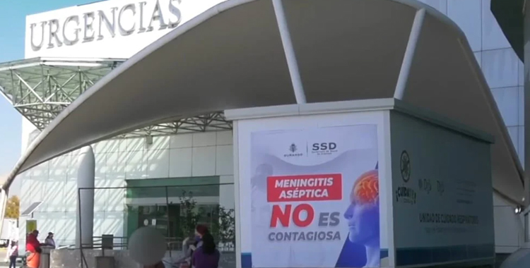 CONFIRMAN QUE CASOS DE MENINGITIS ASÉPTICA EN DURANGO