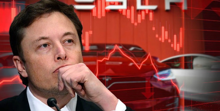 ACCIONES DEL TESLA SUFREN CAÍDA