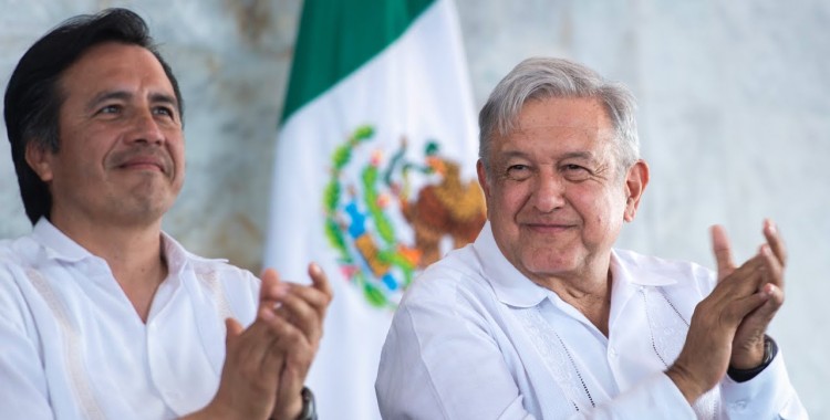 AMLO RESPALDA GOBIERNO DE CUITLÁHUAC GARCÍA EN VERACRUZ