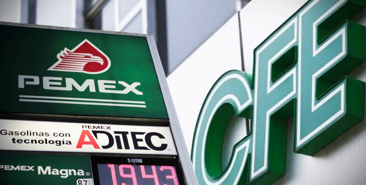 PÉRDIDAS Y DEUDAS DE LA CFE Y PEMEX