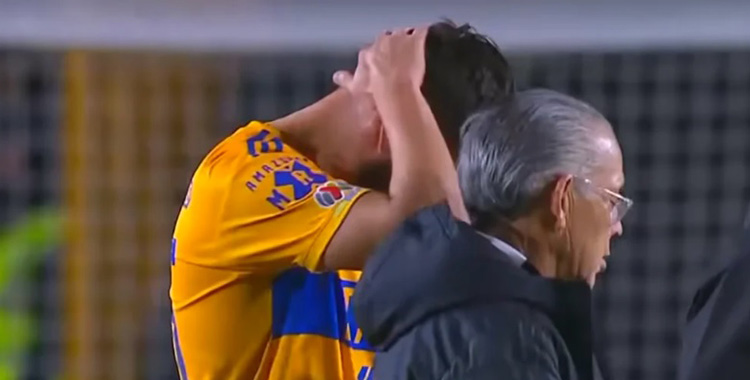 GIGNAC SUFRIÓ TRAUMATISMO CRANEOENCEFÁLICO TRAS UN BALONAZO