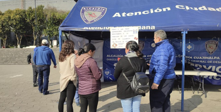 CUAJIMALPA HABILITA ALBERGUE TEMPORAL Y CENTRO DE ACOPIO