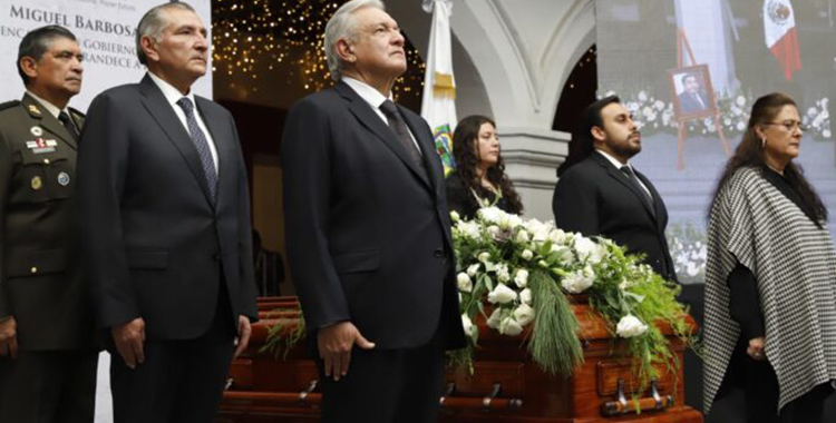 HOMENAJE LUCTUOSO A MIGUEL BARBOSA EN PUEBLA