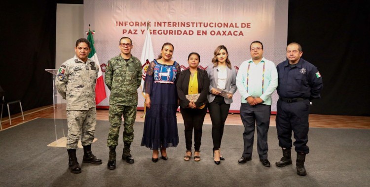 OAXACA PRESENTA INFORME DE PAZ Y SEGURIDAD