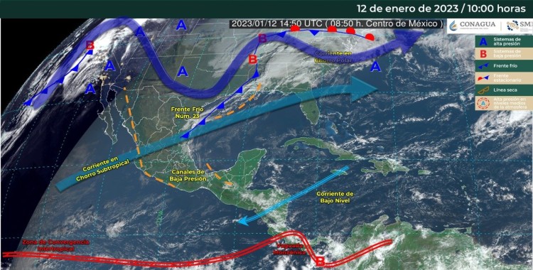 PREVÉN HELADAS, LLUVIAS Y TOLVANERAS EN MÉXICO