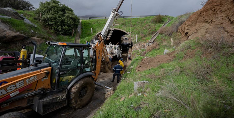 REPARAN DUCTO DE TÚNEL BICENTENARIO