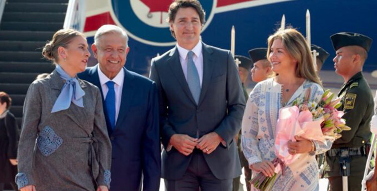 LLEGÓ JUSTIN TRUDEAU A MÉXICO