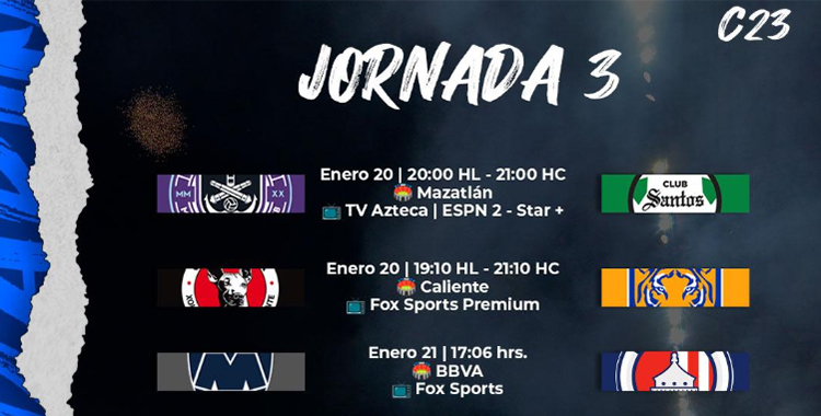 DÓNDE VER EL FUTBOL MEXICANO JORNADA 3