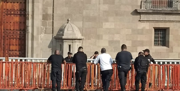 BLINDAN PALACIO NACIONAL POR PROTESTAS CONTRA LA GN EN EL METRO