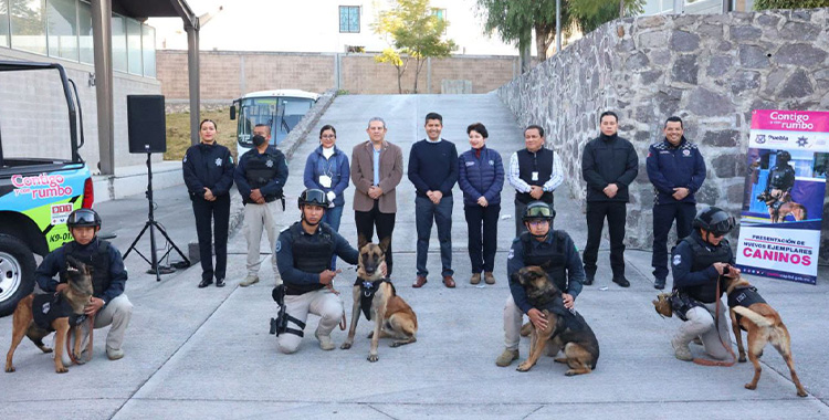 PUEBLA INCORPORA POLICÍA MUNICIPAL CANINA