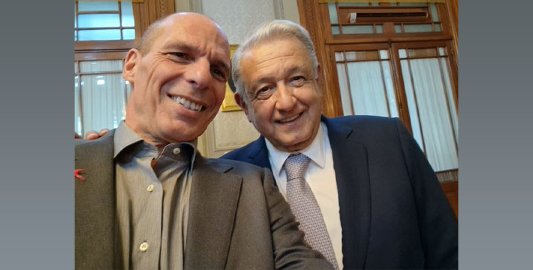 AMLO SE REÚNE CON VAROUFAKIS