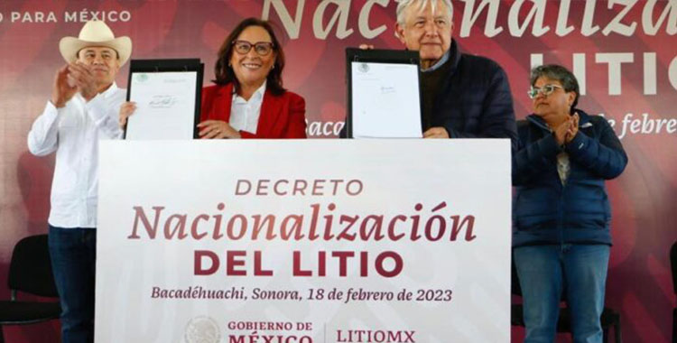 NACIONALIZAN LITIO POR DECRETO