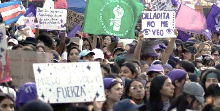 90 MIL MUJERES MARCHAN EN LA CDMX