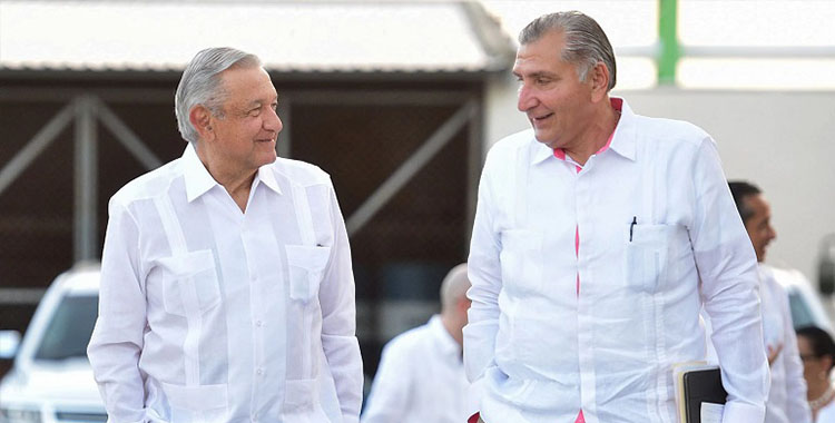 AMLO RECONOCE A ADÁN AUGUSTO EN TABASCO