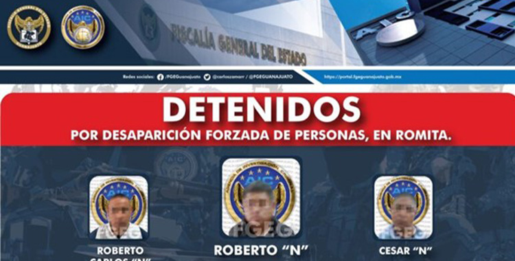 DETIENE FISCALÍA A MANDO POLICIAL DE ROMITA