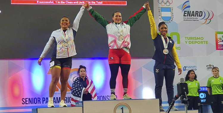 LIZBETH NOLASCO GANA 4 DE ORO EN PANAMERICANO DE HALTEROFILIA