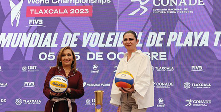 PRESENTAN CAMPEONATO MUNDIAL DE VOLEIBOL DE PLAYA TLAXCALA 2023