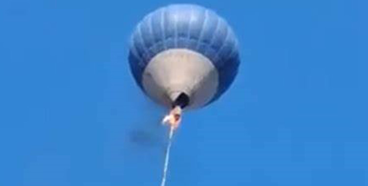 LOCALIZAN CON AL PILOTO DE GLOBO QUE CAYÓ EN TEOTIHUACÁN