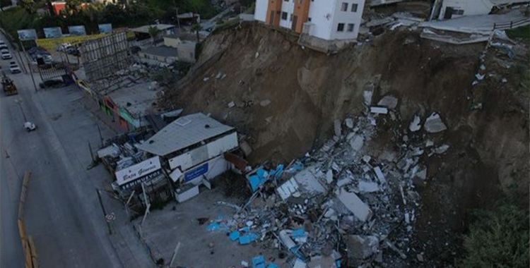 EVALÚAN OPCIÓN DE DERRUMBE CONTROLADO EN FRACCIONAMIENTO LA SIERRA