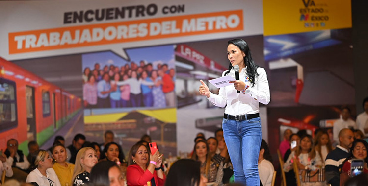 LA MITAD DE LOS TRABAJADORES DEL METRO SON MEXIQUENSES Y CON ELLOS GANAREMOS EL 4 DE JUNIO: ALEJANDRA DEL MORAL