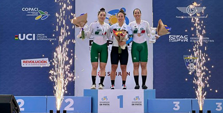 CON ORO, PLATA Y BRONCE, MÉXICO PANAMERICANO DE PISTA 2023