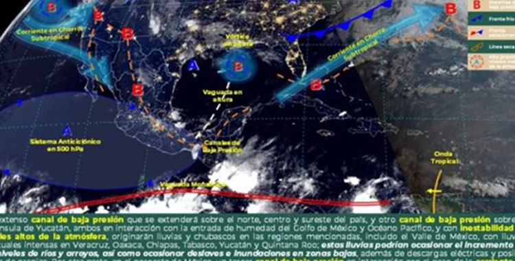 SMN PREVÉ LLUVIAS PUNTUALES INTENSAS