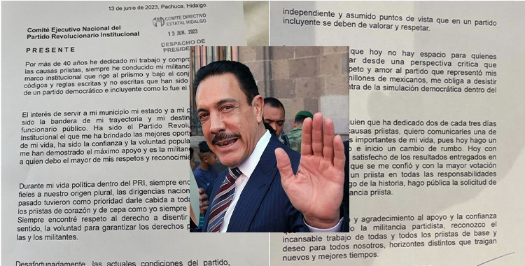 OMAR FAYAD RENUNCIA AL PRI