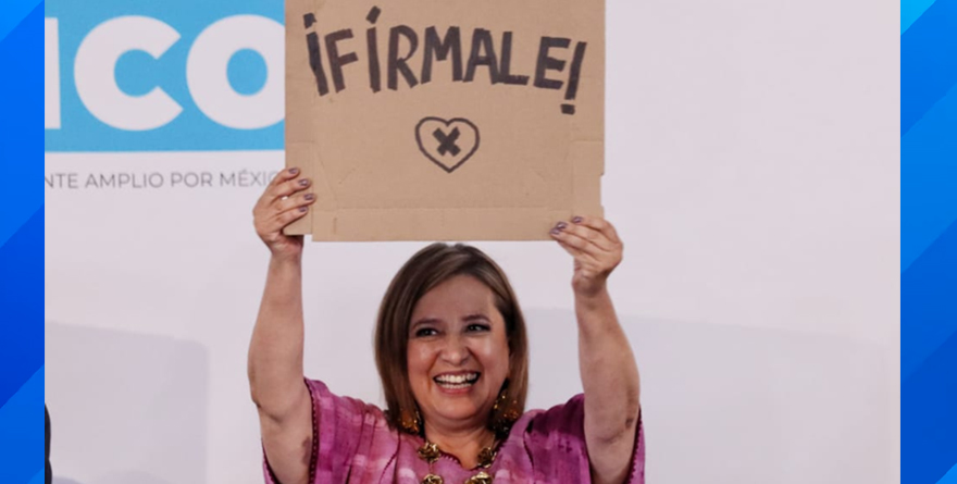 XÓCHITL GÁLVEZ, LA ÚNICA, HASTA AHORA, CON 150 MIL FIRMAS