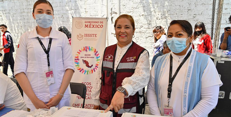 REANUDA LUZ MA HERNÁNDEZ JORNADAS DE SALUD GRATUITAS EN ECATEPEC