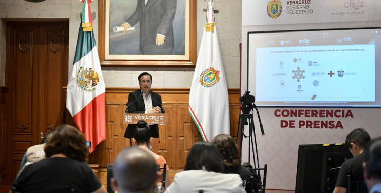 VERACRUZ ES MÁS SEGURO PORQUE ACTUAMOS COORDINADOS:  GOBERNADOR